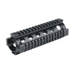 RR7, RR12 Rails with picatinny rail on 4 sides.